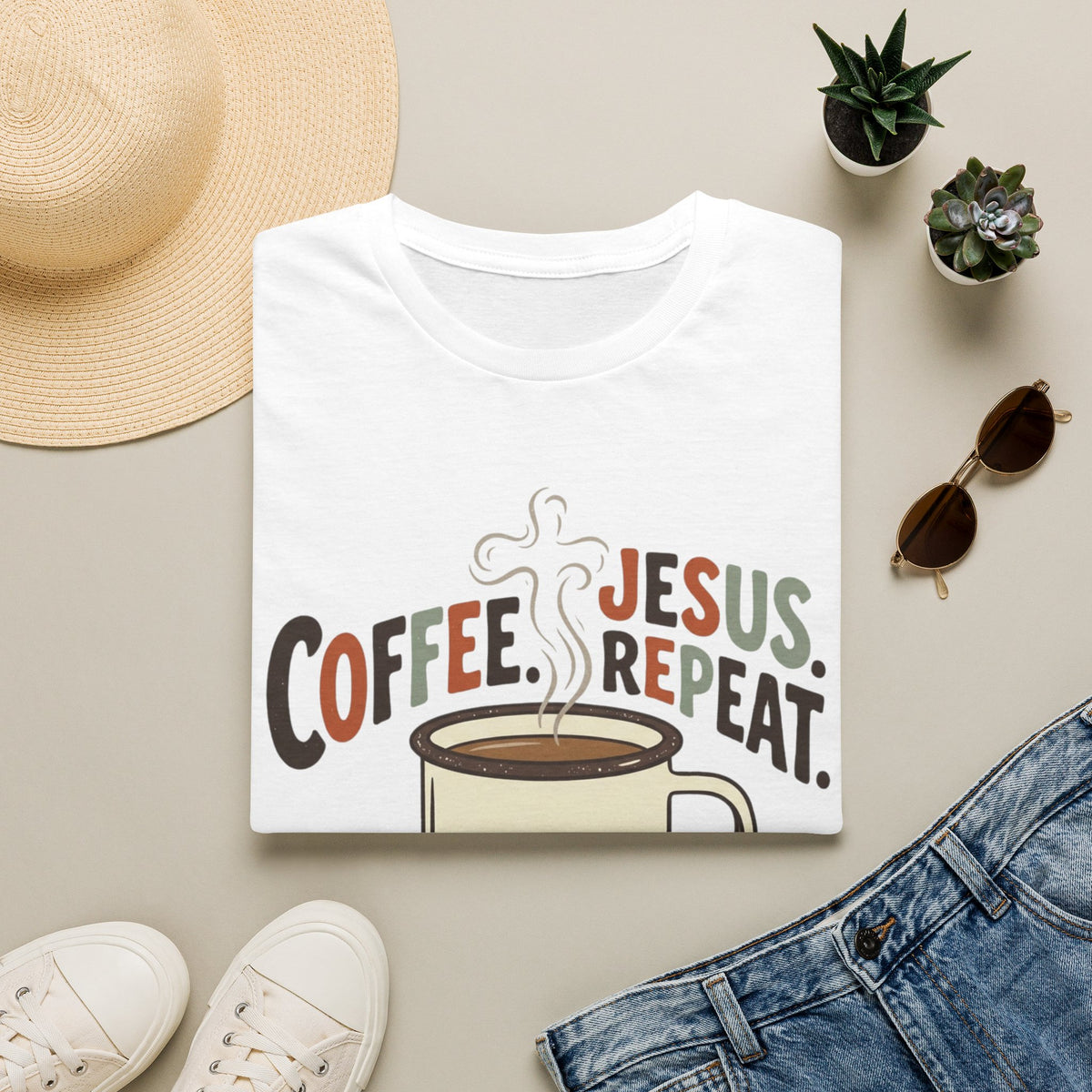 Coffee. Jesus. Repeat. T-Shirt