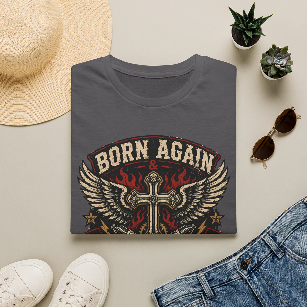 Born Again Built to Ride T-Shirt
