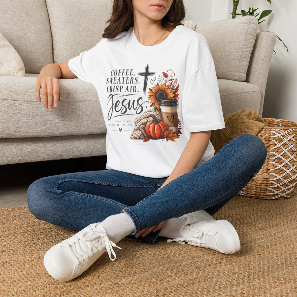 Coffee. Sweaters. Crisp Air. Jesus. T-Shirt