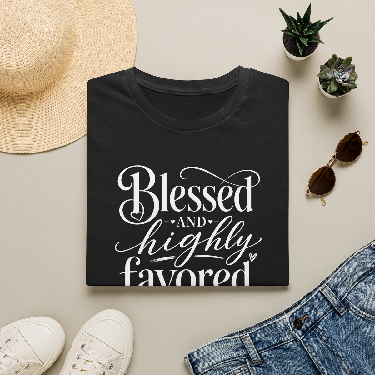 Blessed & highly favored T-Shirt