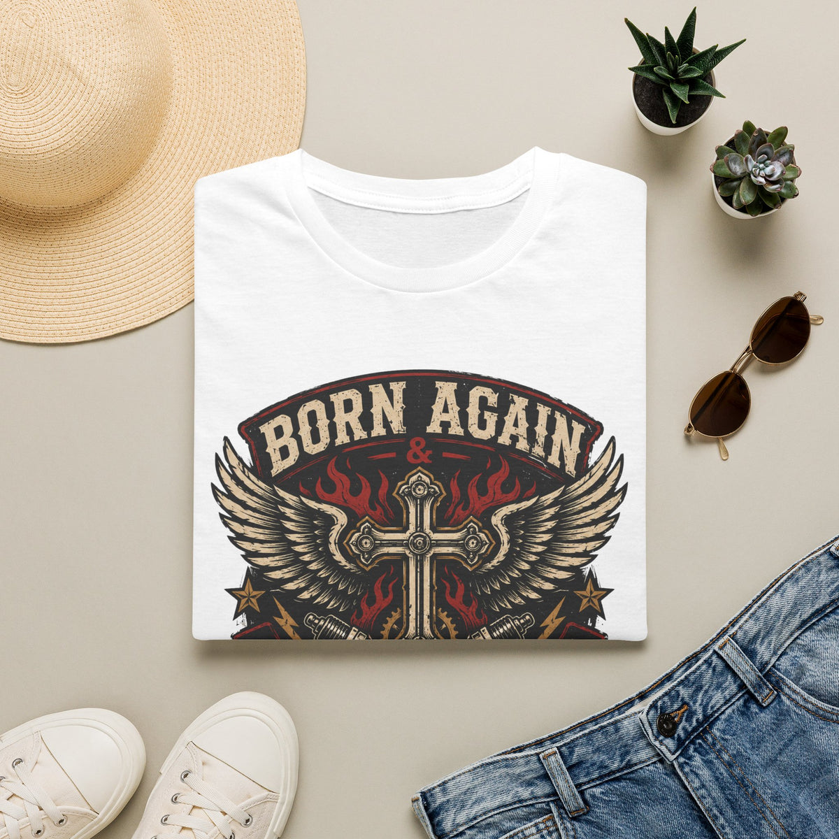 Born Again Built to Ride T-Shirt