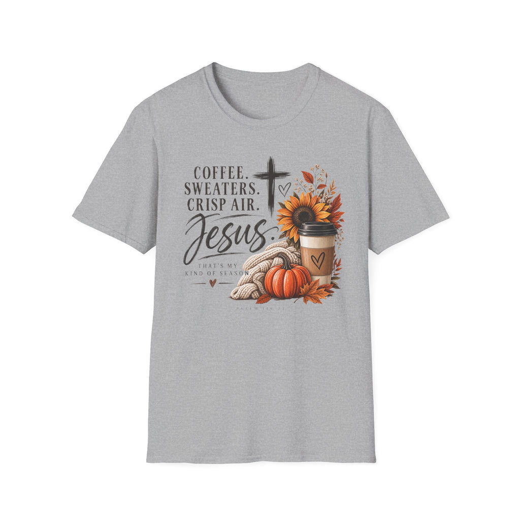 Coffee. Sweaters. Crisp Air. Jesus. T-Shirt