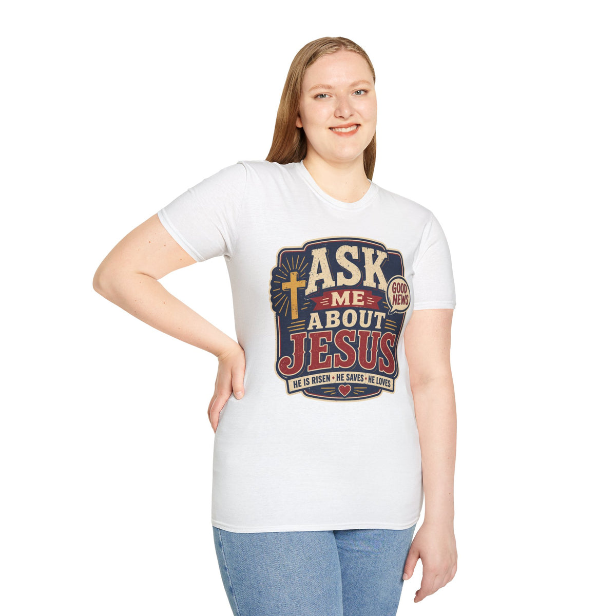 Ask me about Jesus T-Shirt