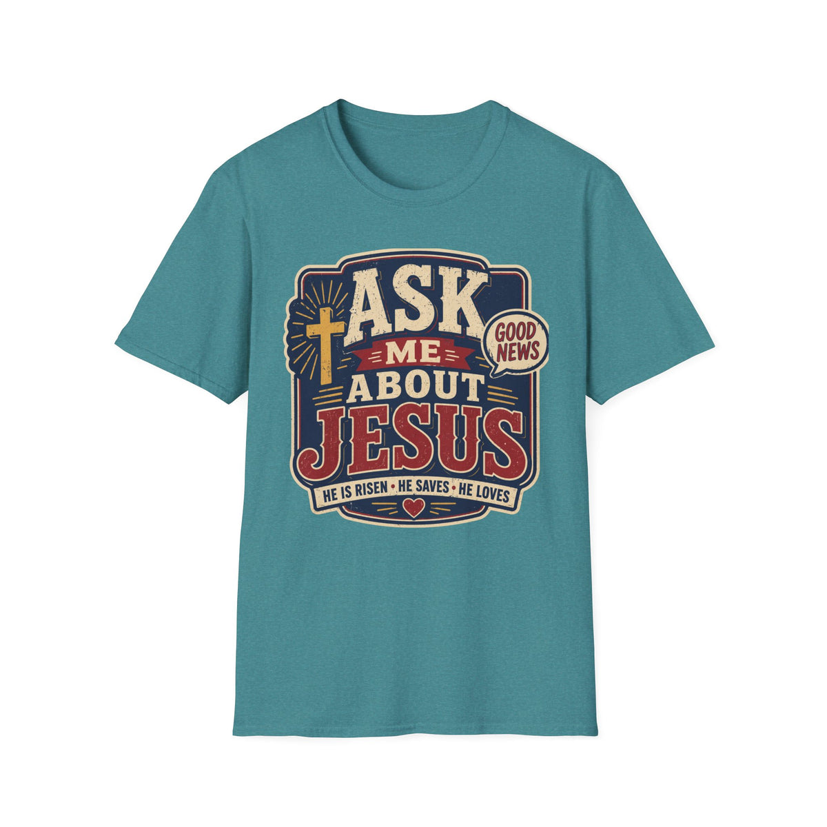 Ask me about Jesus T-Shirt