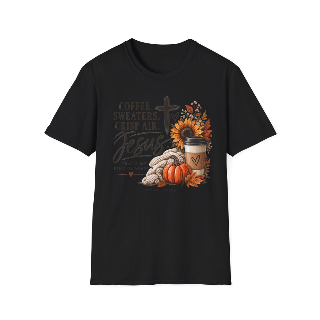 Coffee. Sweaters. Crisp Air. Jesus. T-Shirt