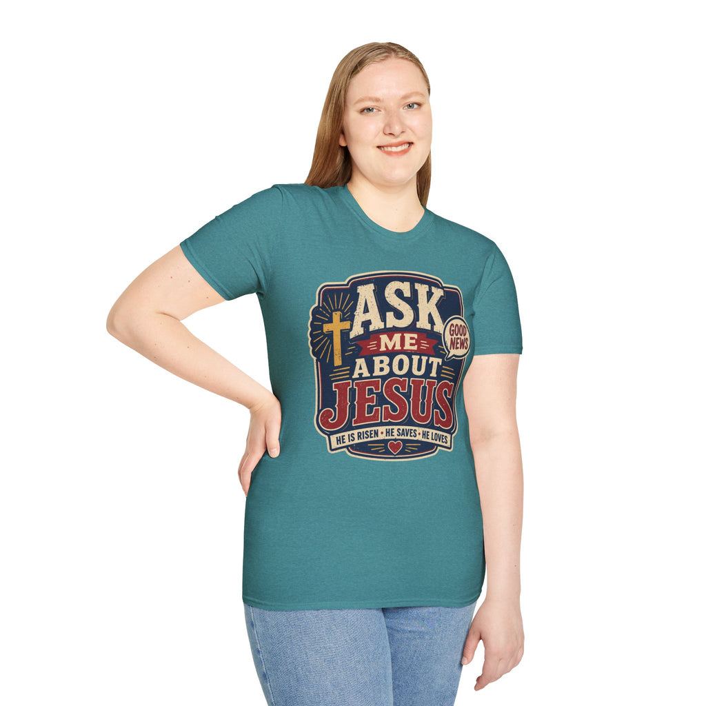 Ask me about Jesus T-Shirt