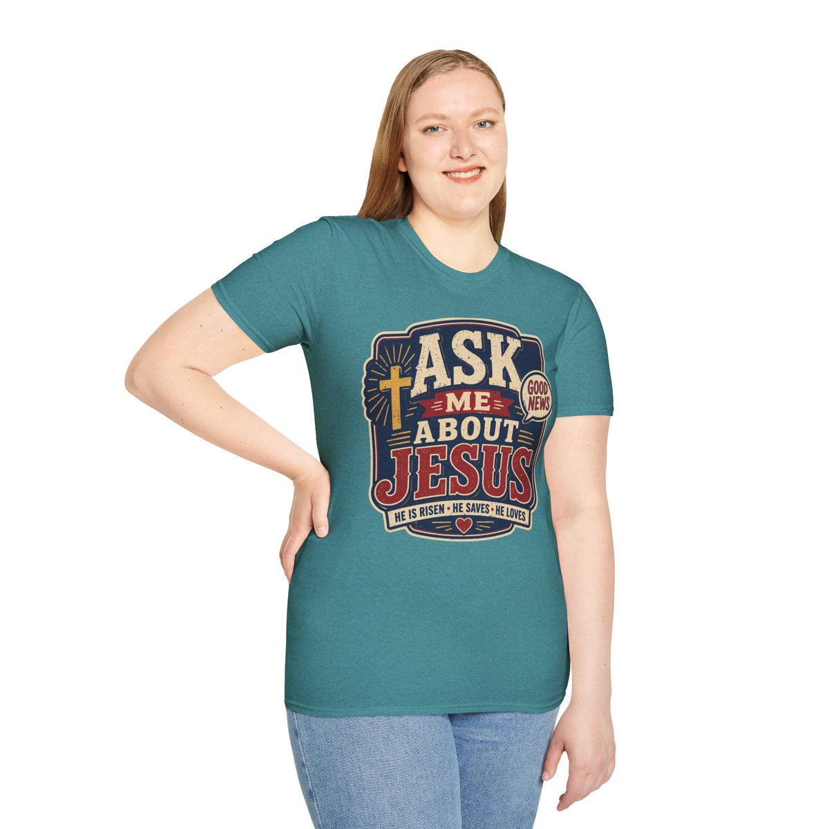 Ask me about Jesus T-Shirt