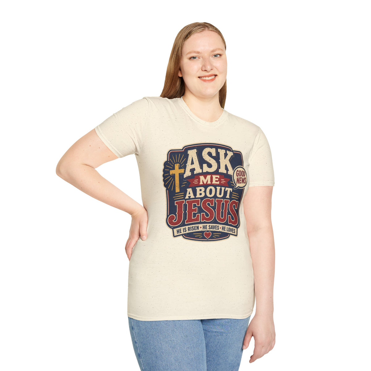 Ask me about Jesus T-Shirt