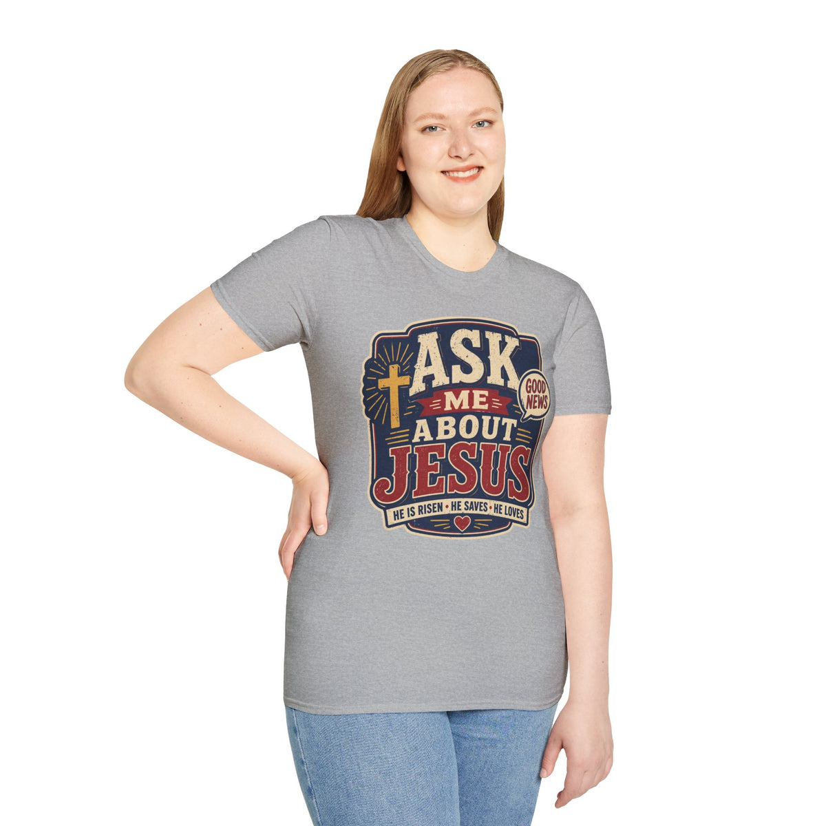 Ask me about Jesus T-Shirt
