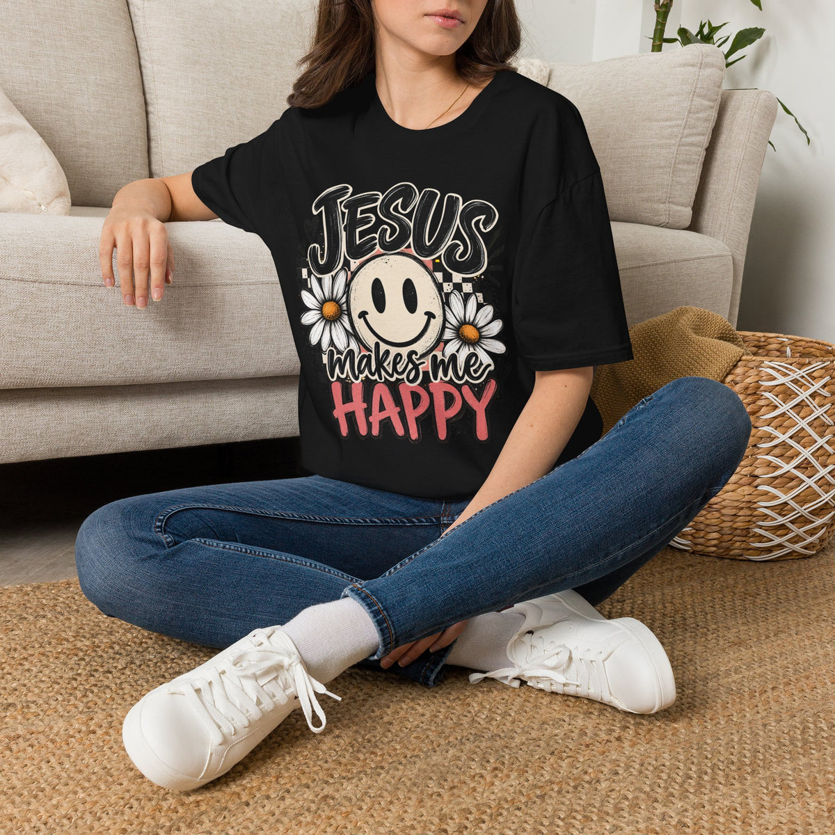 Jesus makes me happy T-Shirt